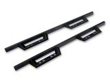 4-Inch Drop Sniper Running Boards; Textured Black (19-26 Silverado 1500 Double Cab)