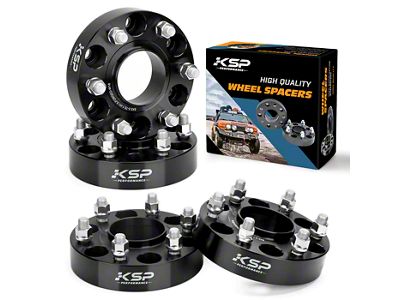 1.50-Inch Hubcentric Pro Billet Wheel Spacers; Black (07-24 Tahoe)