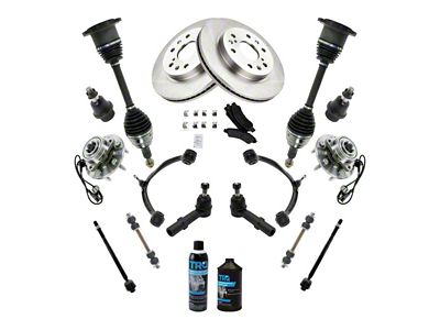 19-Piece Steering and Suspension Kit (07-14 4WD Tahoe w/ Stock Cast Iron Lower Control Arms)