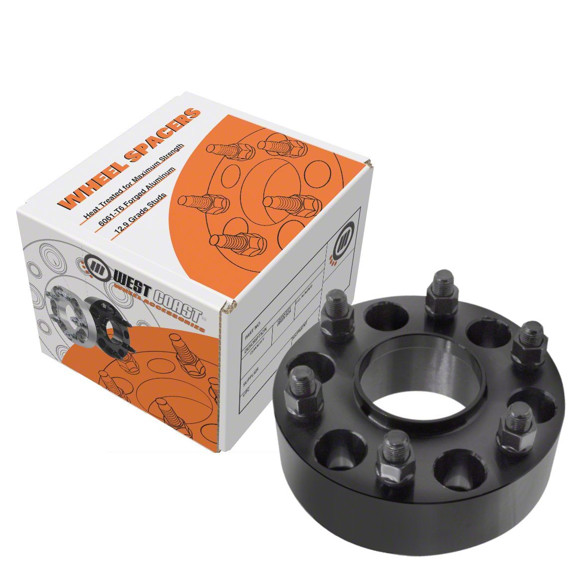 thumbnail image 2 of Ewaymotor 2" Wheel Spacers – 6x5.5 – 14x1.5 – Fits Chevy Silverado, Ram 1500, Tahoe, GMC – 2pc 2 of 2