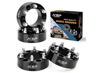 2-Inch Pro Billet Wheel Spacers; Black (07-26 Tahoe)