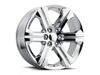 2018 Sierra Replica Chrome 6-Lug Wheel; 22x9; 24mm Offset (21-25 Tahoe)