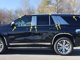 22-Piece Window Trim Package; Stainless Steel (21-26 Tahoe)