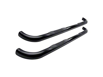 3-Inch Round Side Step Bars; Black (21-25 Tahoe)