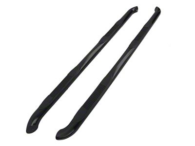 3-Inch Round Side Step Bars; Black (21-23 Tahoe)