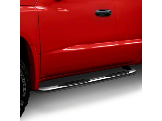 3-Inch Round Side Step Bars; Polished (07-20 Tahoe)