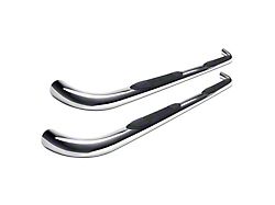 3-Inch Round Side Step Bars; Stainless Steel (21-26 Tahoe)