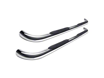 3-Inch Round Side Step Bars; Stainless Steel (21-24 Tahoe)
