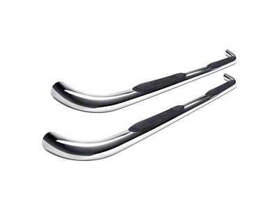 3-Inch Round Side Step Bars; Stainless Steel (21-25 Tahoe)