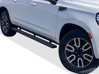 4-Inch iStep Running Boards; Black (21-23 Tahoe)