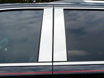 4-Piece Pillar Post Trim; Stainless Steel (15-20 Tahoe)