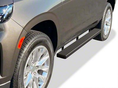 5-Inch iStep Running Boards; Black (21-24 Tahoe)