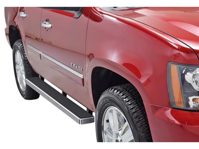5-Inch iStep Running Boards; Hairline Silver (07-20 Tahoe w/o Z71 Package, Excluding Hybrid)