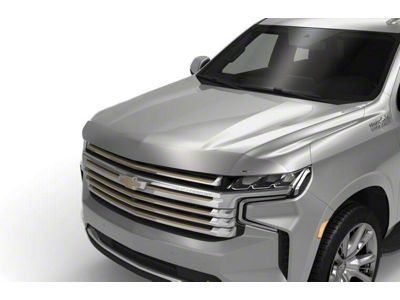 Aeroskin Hood Protector; Chrome (21-25 Tahoe)