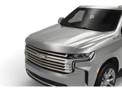 Aeroskin Hood Protector; Chrome (21-24 Tahoe)