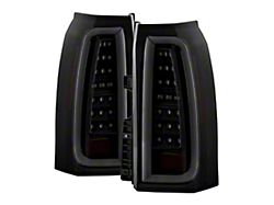 APEX Series Light Bar LED Tail Lights; Black Housing; Smoked Lens (15-20 Tahoe)