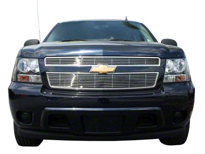 Billet Upper Grille Overlay; Stainless Steel (07-09 Tahoe)