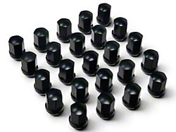 Black OE Style Lug Nuts for OEM Wheels; M14x1.5; Set of 24 (07-26 Tahoe)