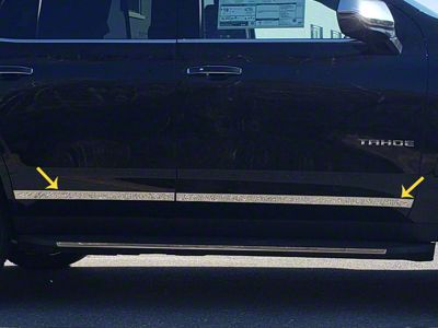Body Molding Insert Trim Kit; Stainless Steel (21-25 Tahoe)