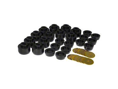 Body Mount Bushing Kit; Black (07-13 Tahoe)