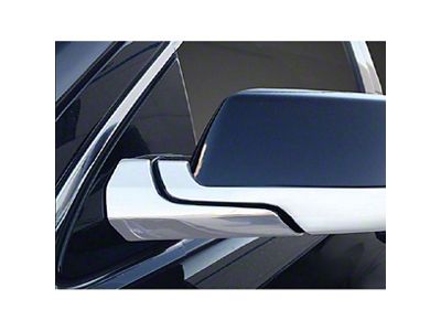 Bottom Half Mirror Covers; Chrome (15-20 Tahoe)