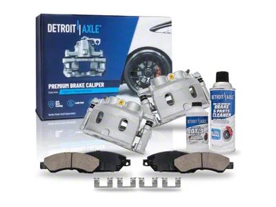 Brake Calipers with Ceramic Brake Pads, Brake Fluid and Cleaner; Front (2007 Tahoe)
