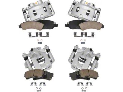Brake Calipers with Ceramic Brake Pads; Front and Rear (08-14 Tahoe, Excluding Police)