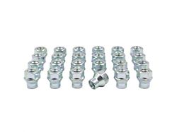 Bright Zinc ET Bulge Acorn Lug Nut Kit; 14mm x 1.5; Set of 24 (07-25 Tahoe)