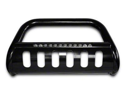 Bull Bar with Skid Plate and 20-Inch LED Light Bar; Black (07-14 Tahoe)