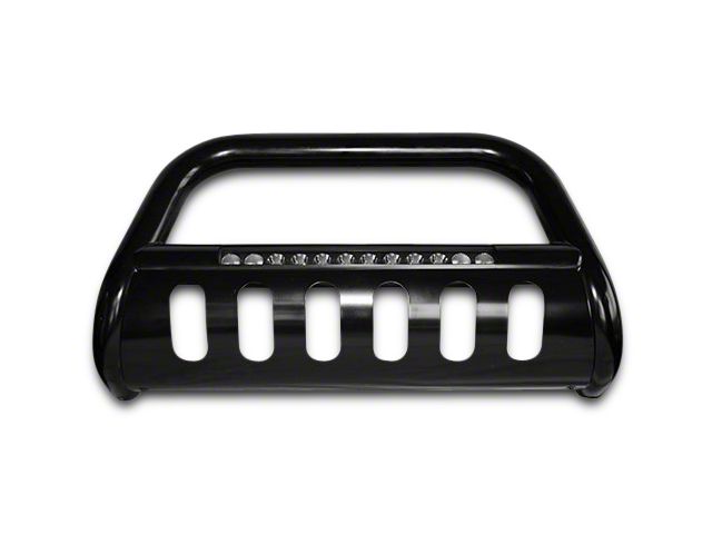 Bull Bar with Skid Plate and 20-Inch LED Light Bar; Black (07-14 Tahoe)