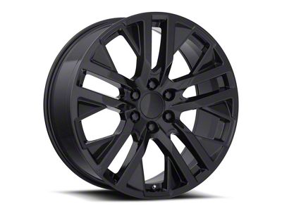 CarbonPro Replica Gloss Black 6-Lug Wheel; 24x10; 31mm Offset (21-25 Tahoe)