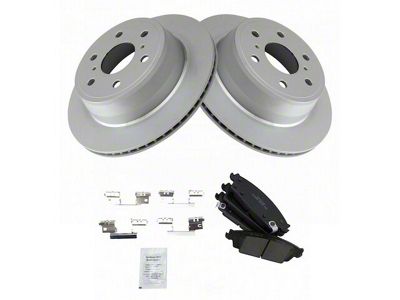 Ceramic 6-Lug Brake Rotor and Pad Kit; Rear (15-20 Tahoe)