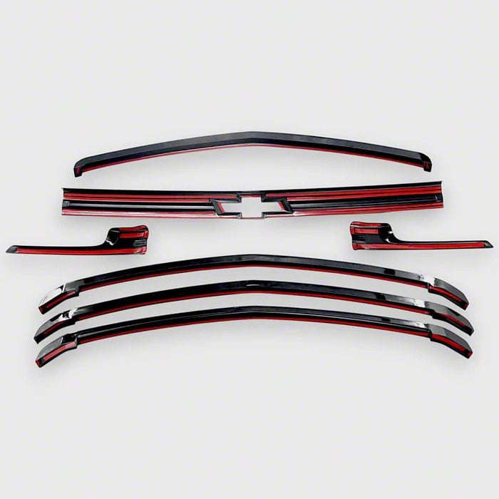 Trim Illusion Gloss Black Grille Overlay For 2021-2024 Chevy Tahoe – Chrome Delete