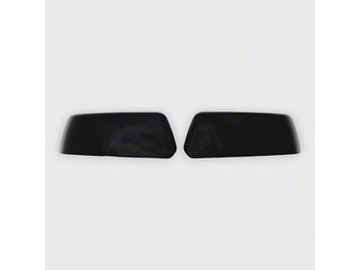 Chrome Delete Mirror Covers; Gloss Black (15-20 Tahoe w/o Mirror Turn Signals)