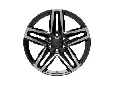 CV34 Gloss Black Machined 6-Lug Wheel; 22x9; 26mm Offset (21-25 Tahoe)