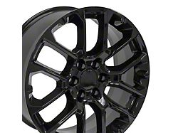 CV67 Black 6-Lug Wheel; 22x9; 28mm Offset (21-25 Tahoe)