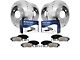 Drilled and Slotted 6-Lug Brake Rotor and Pad Kit; Front and Rear (08-14 Tahoe, Excluding Police)