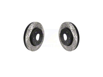 Drilled and Slotted 6-Lug Rotors; Front Pair (21-25 Tahoe, Excluding Police)