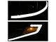 DRL Light Bar Projector Headlights; Black Housing; Clear Lens (15-20 Tahoe w/ Factory Halogen Headlights)