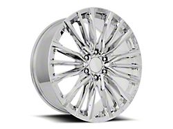 Escalade Platinum V Replica Chrome 6-Lug Wheel; 24x10; 31mm Offset (21-24 Tahoe)