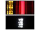 Escalade Style LED Tail Lights; Black Housing; Clear Lens (07-14 Tahoe)