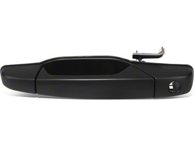 Exterior Door Handle with Keyhole; Smooth Black; Front Driver Side (07-14 Tahoe)