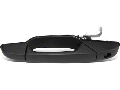 Exterior Door Handle with Keyhole; Textured Black; Front Driver Side (07-14 Tahoe)