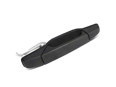 Exterior Door Handle without Keyhole; Textured Black; Rear Passenger Side (07-14 Tahoe)