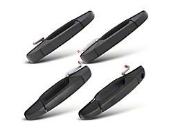 Exterior Door Handles with Driver Side Keyhole; Front and Rear; Textured Black (07-14 Tahoe)