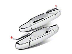 Exterior Door Handles; Rear; Chrome (07-14 Tahoe)