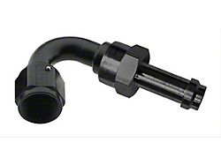 EZ Street Push-On 60 Degree Hose End; -6AN; Black