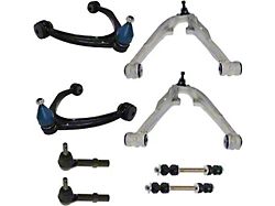 Front Control Arms with Outer Tie Rods and Sway Bar Links (07-14 Tahoe w/ Stock Aluminum Lower Control Arms)