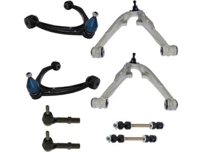 Front Control Arms with Outer Tie Rods and Sway Bar Links (07-14 Tahoe w/ Stock Aluminum Lower Control Arms)