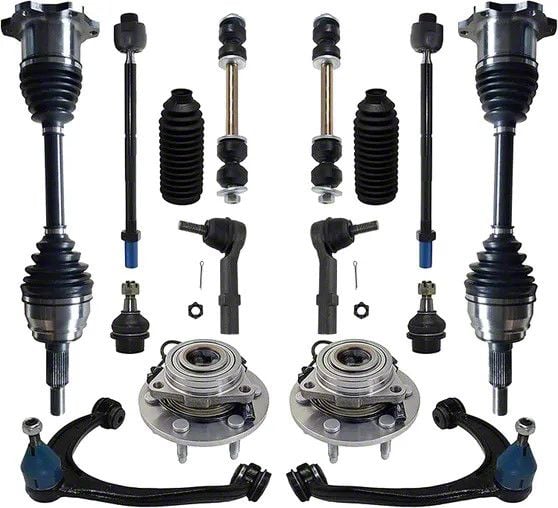 Tahoe Front CV Axles with Wheel Hub Assemblies, Lower Ball Joints, Sway